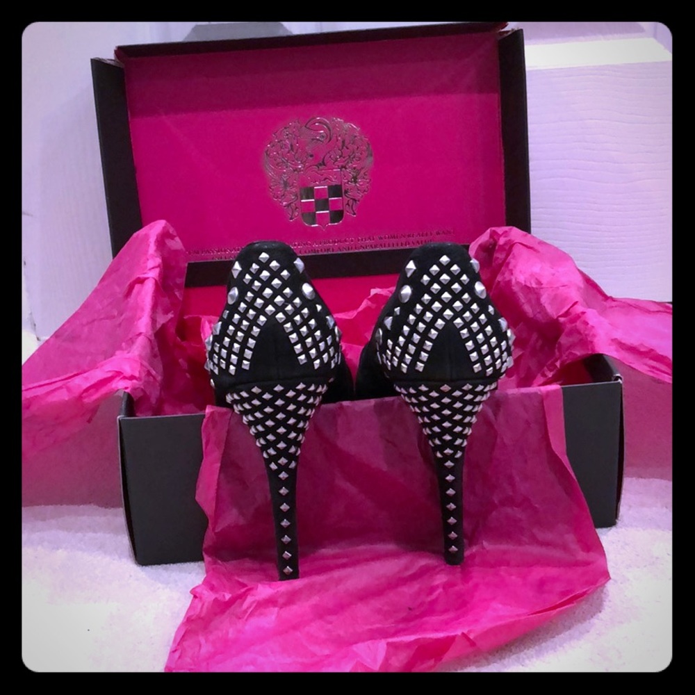 Studded Vince Camuto Peep Toe Heels